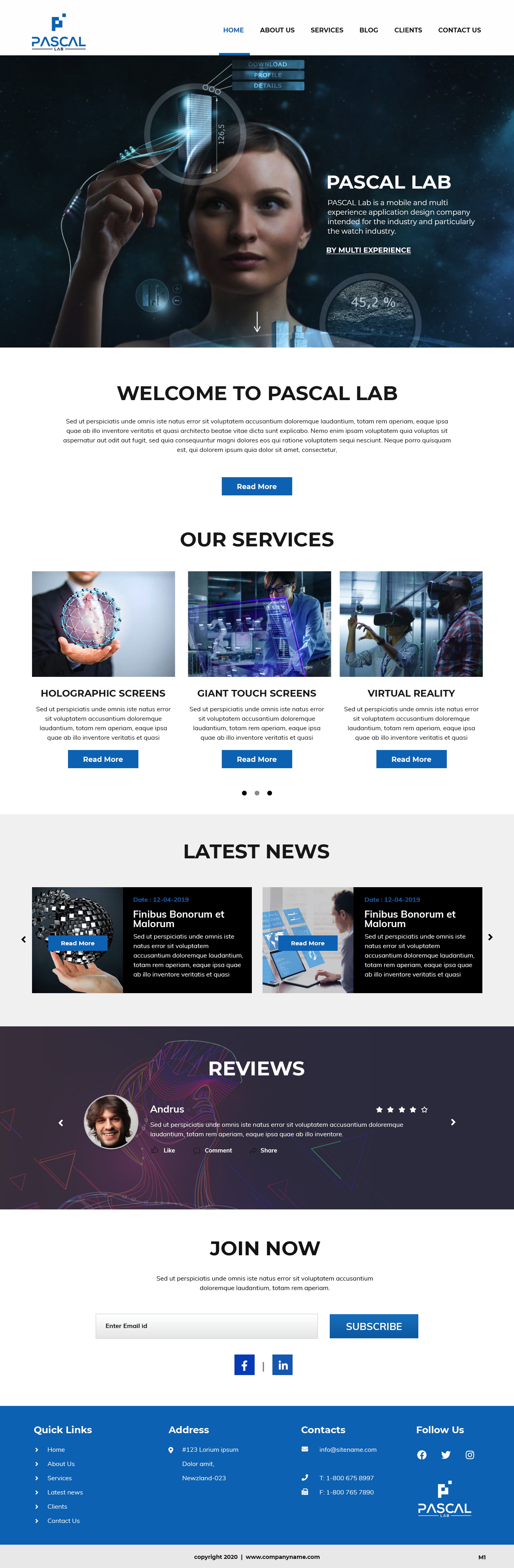 Wordpress Design by pb for PASCAL Lab | Design #23451295