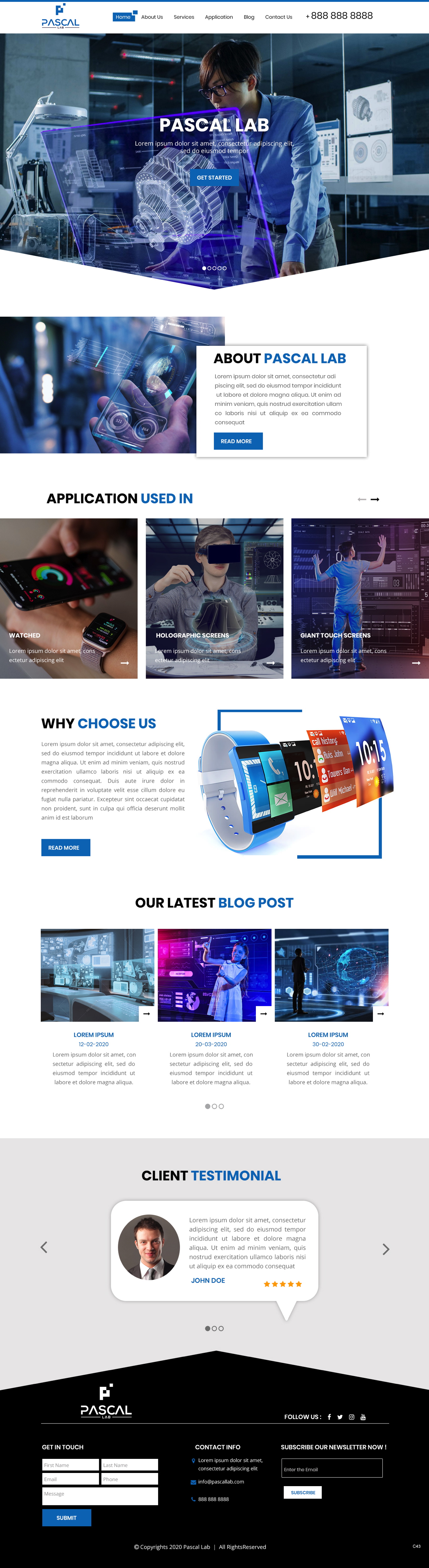 Wordpress Design by pb for PASCAL Lab | Design #23451297