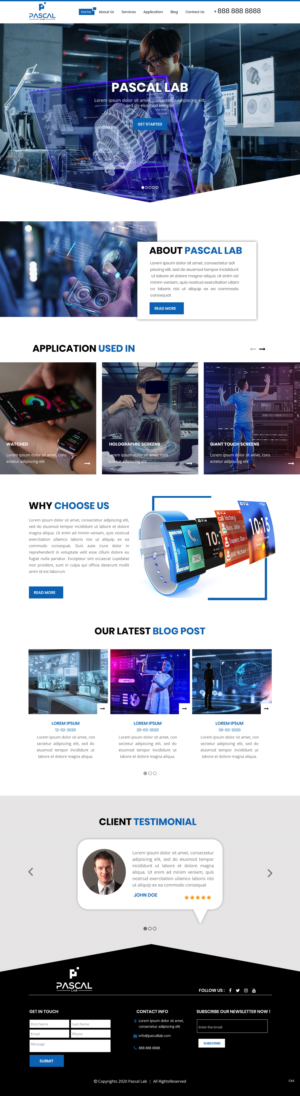 Wordpress Design by pb for PASCAL Lab | Design: #23451297