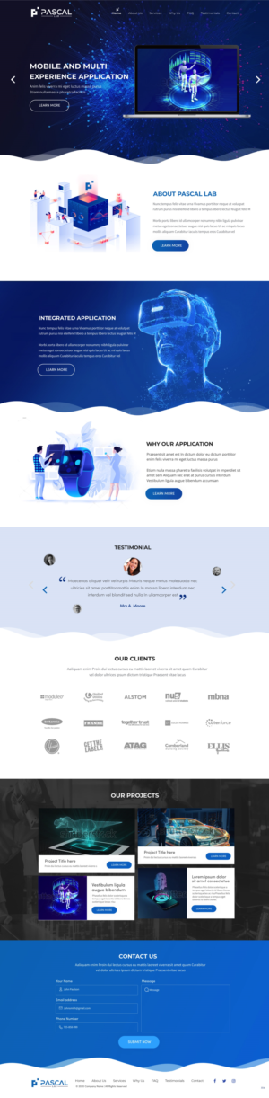 Wordpress Design by pb for PASCAL Lab | Design: #23451300