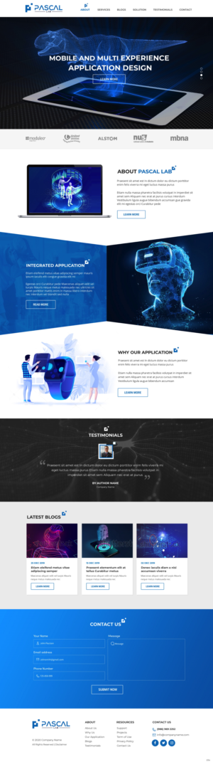 Wordpress Design by pb for PASCAL Lab | Design: #23451301