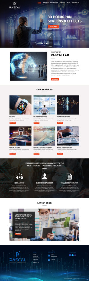 Wordpress Design by pb for PASCAL Lab | Design: #23451302