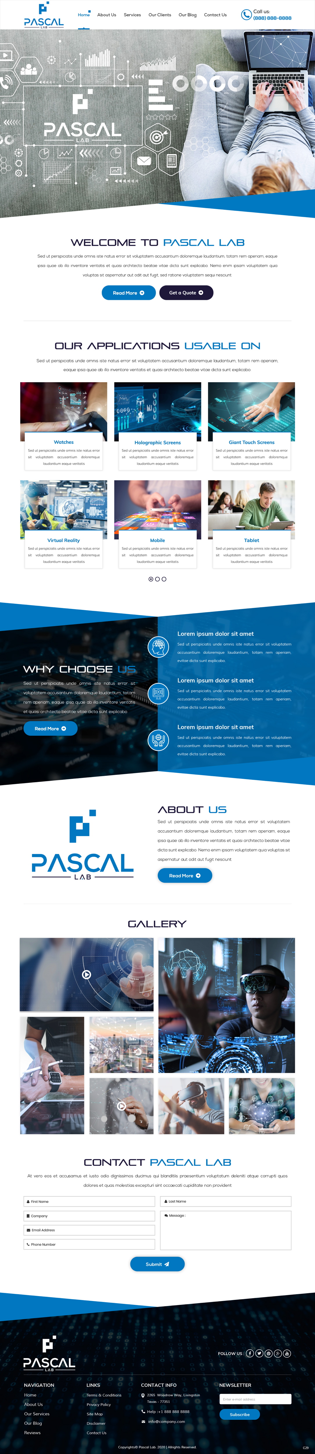 Wordpress Design by pb for PASCAL Lab | Design #23522419