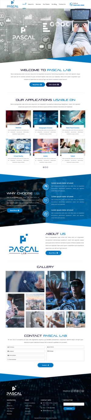 Wordpress Design by pb for PASCAL Lab | Design: #23522419