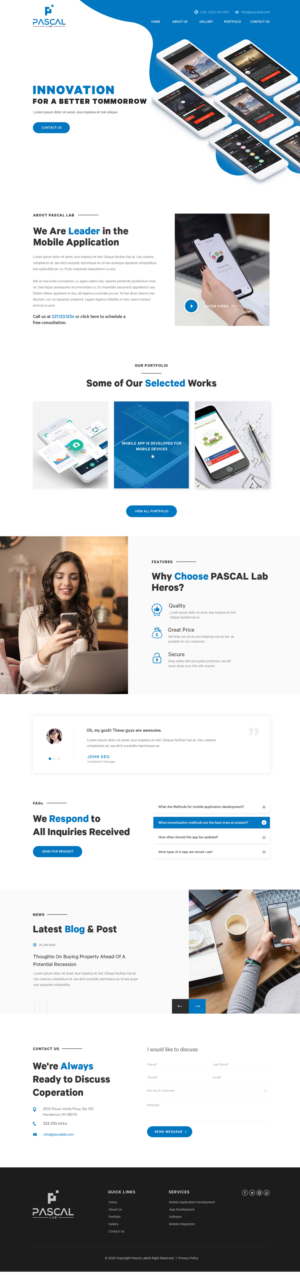 Wordpress Design by Vikram M