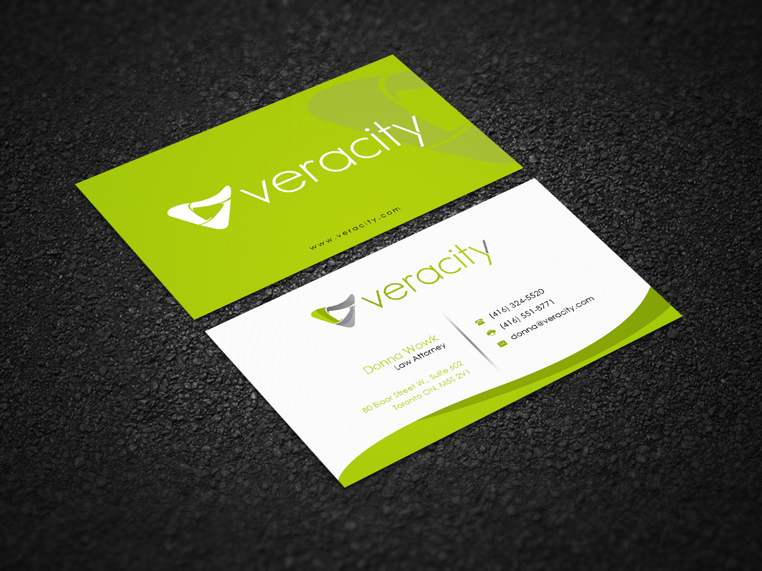 Business Card Design by Pointless Pixels India for veracity | Design #23420169