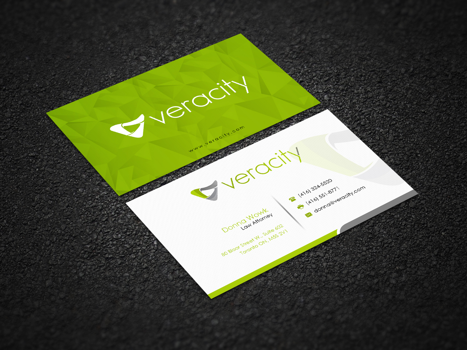 Business Card Design by Pointless Pixels India for veracity | Design #23420321
