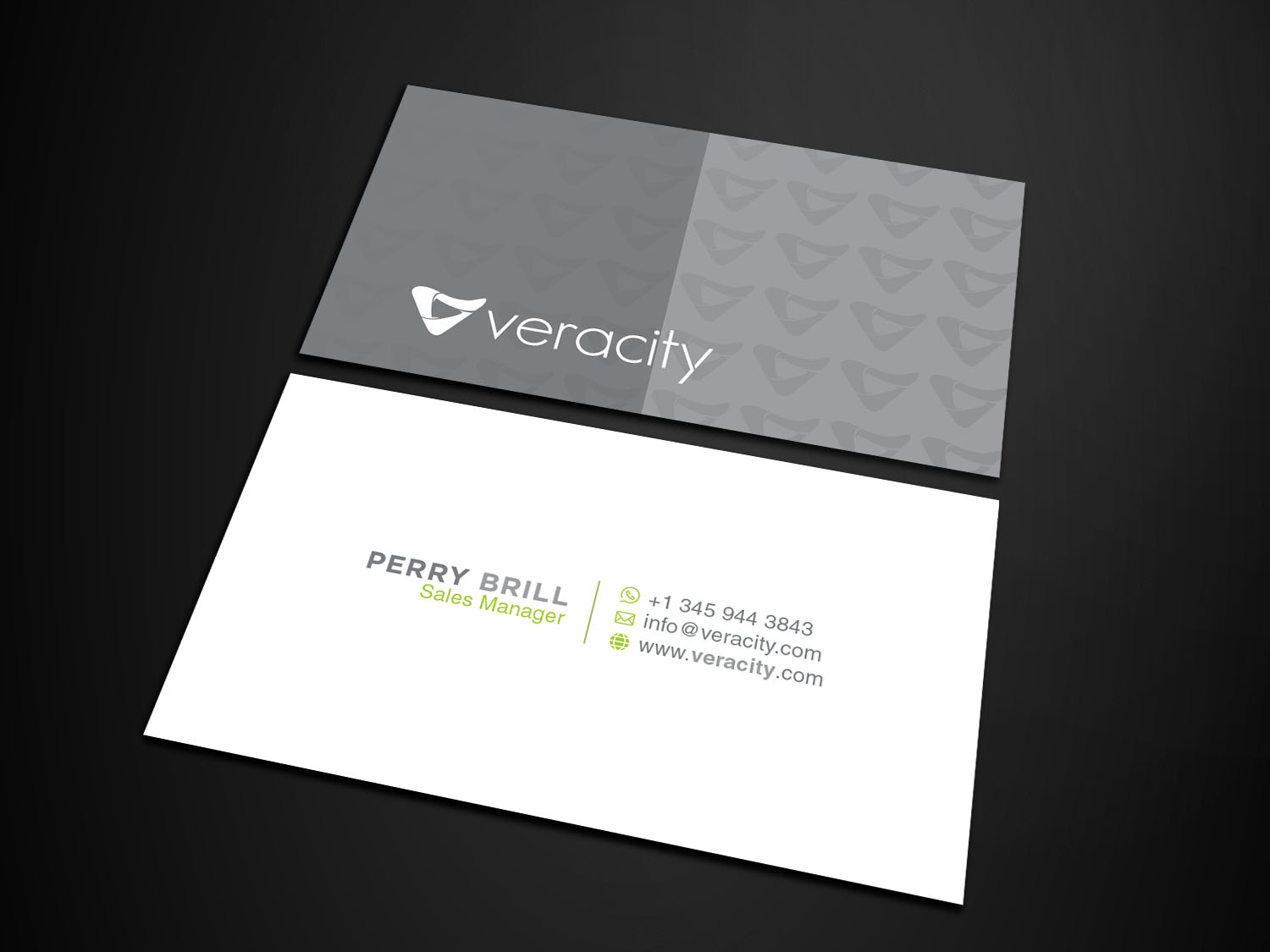 Design de Carte de Visite par Verified artistry (Design garden) pour veracity | Design #23421310