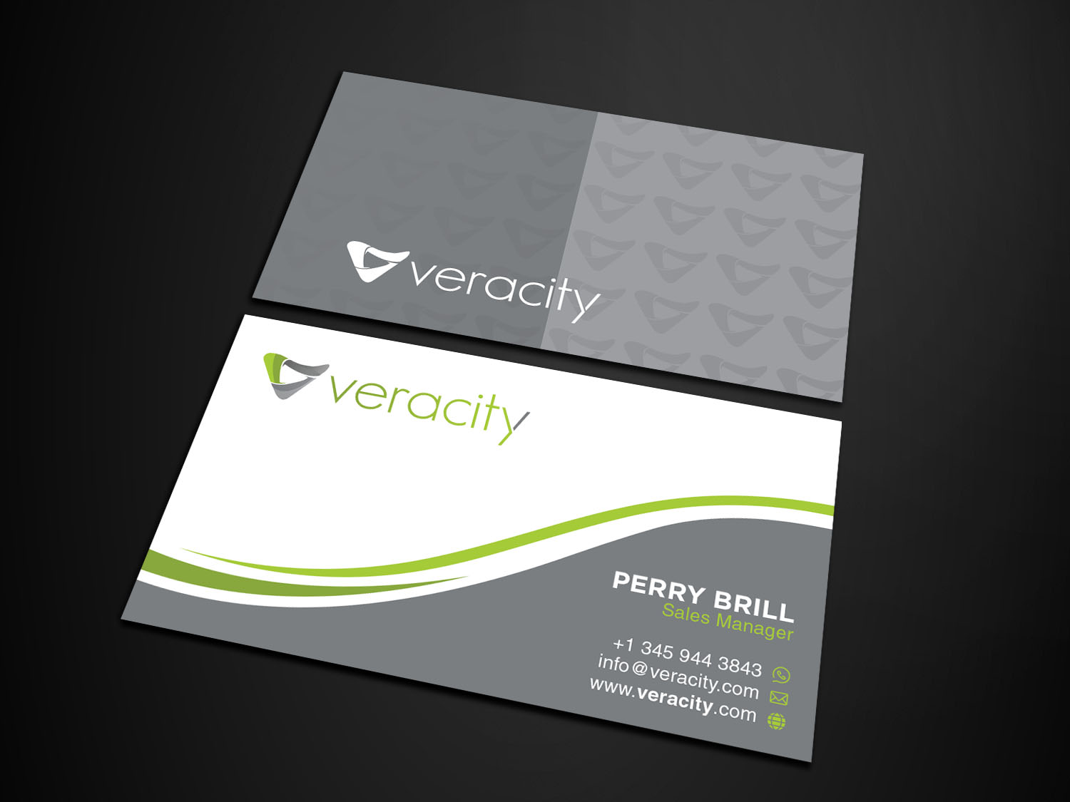 Visitenkarten-Design von Verified artistry (Design garden) für veracity | Design #23421319