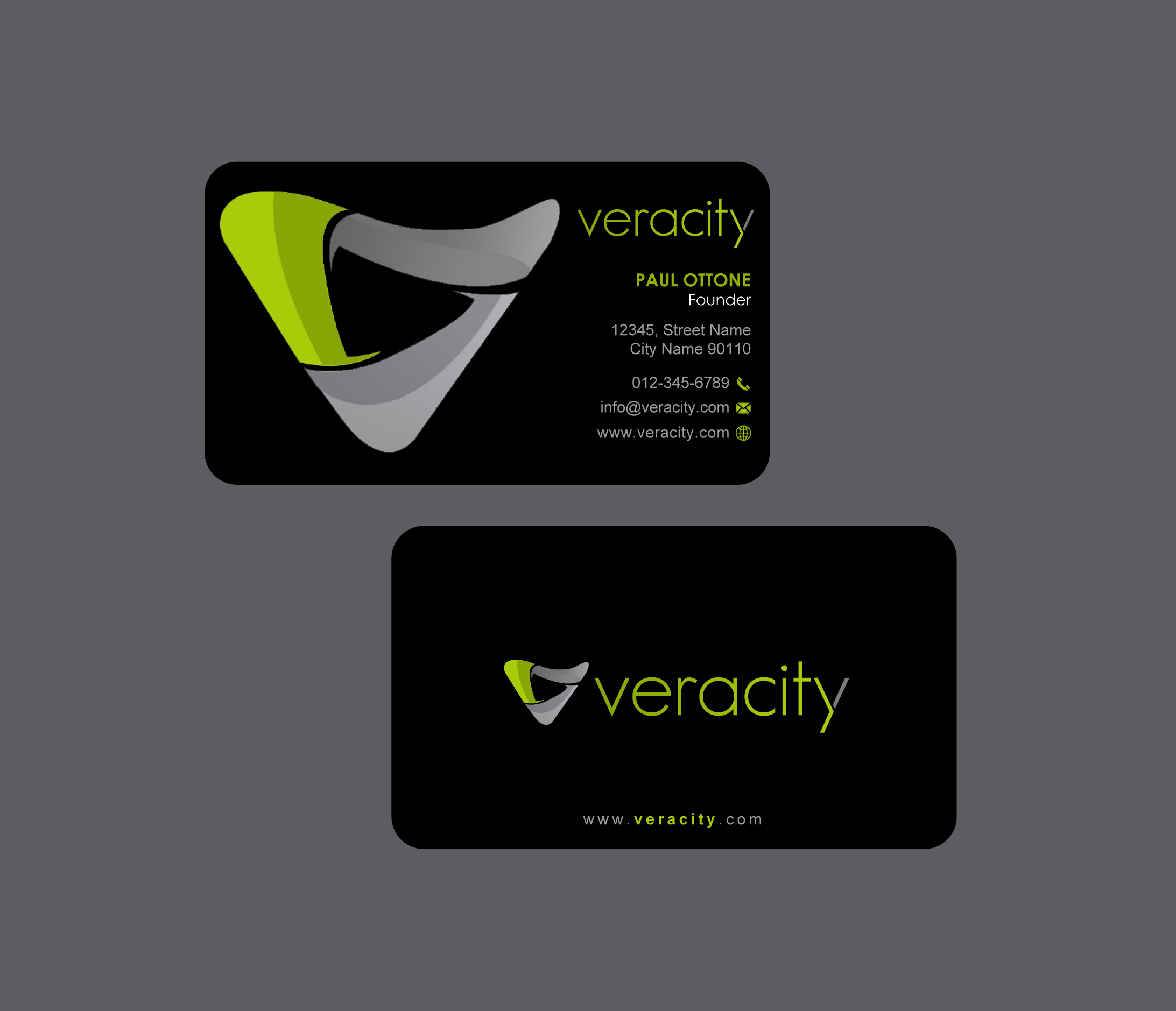 Design de Carte de Visite par Infinitive Technology pour veracity | Design #23420717