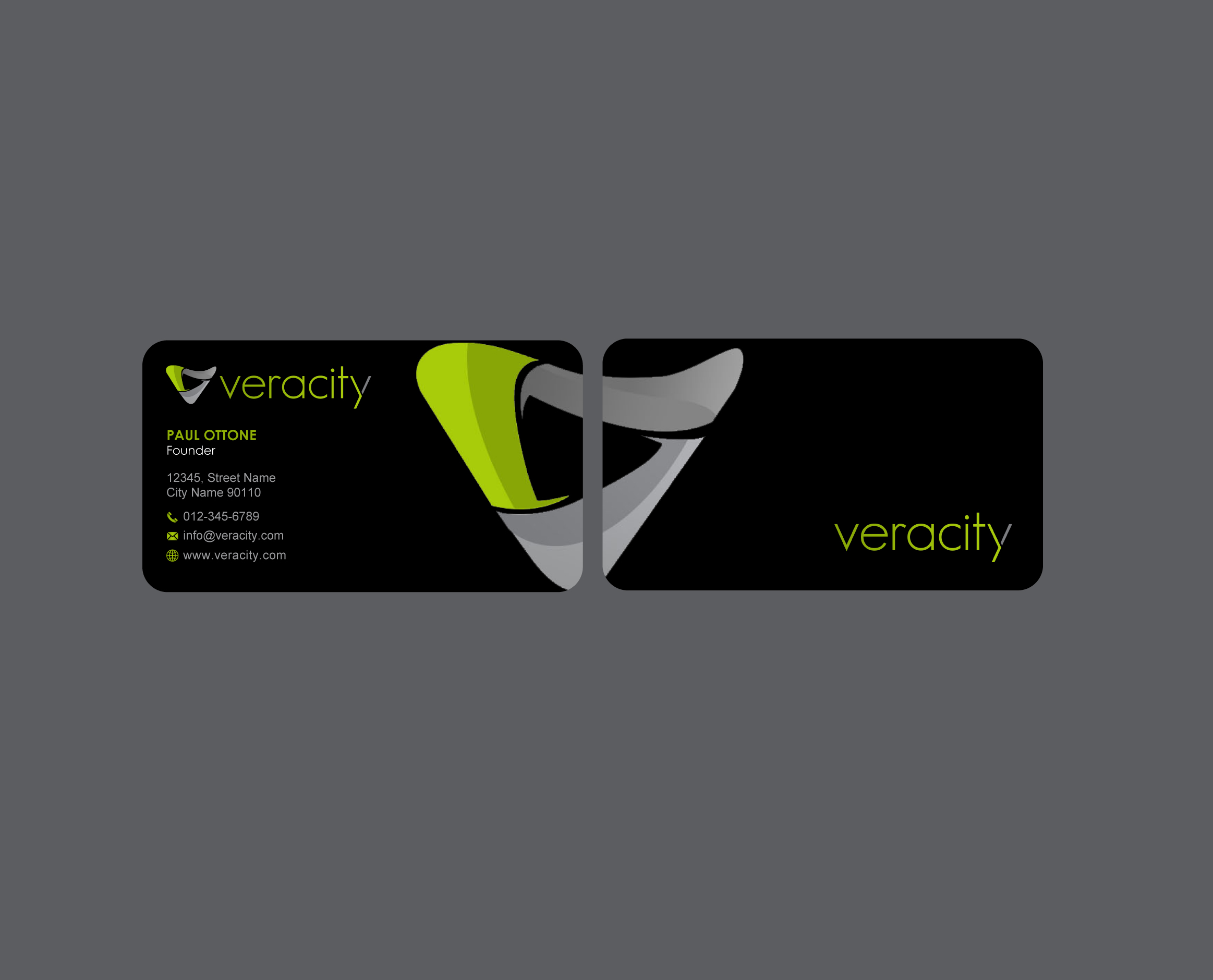 Business Card Design by Infinitive Technology for veracity | Design #23420735