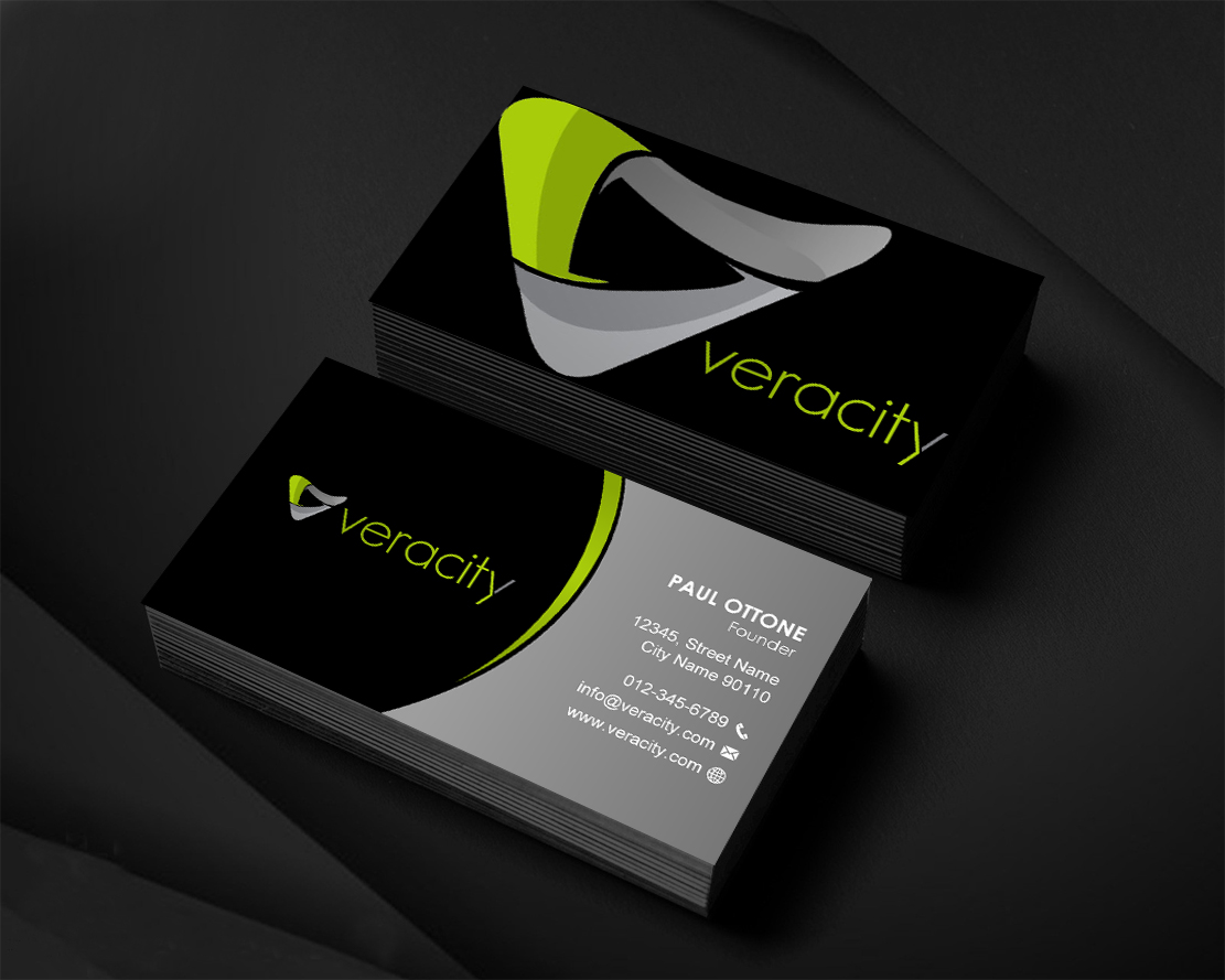 Diseño de Tarjeta de Presentación por Infinitive Technology para veracity | Diseño #23421855