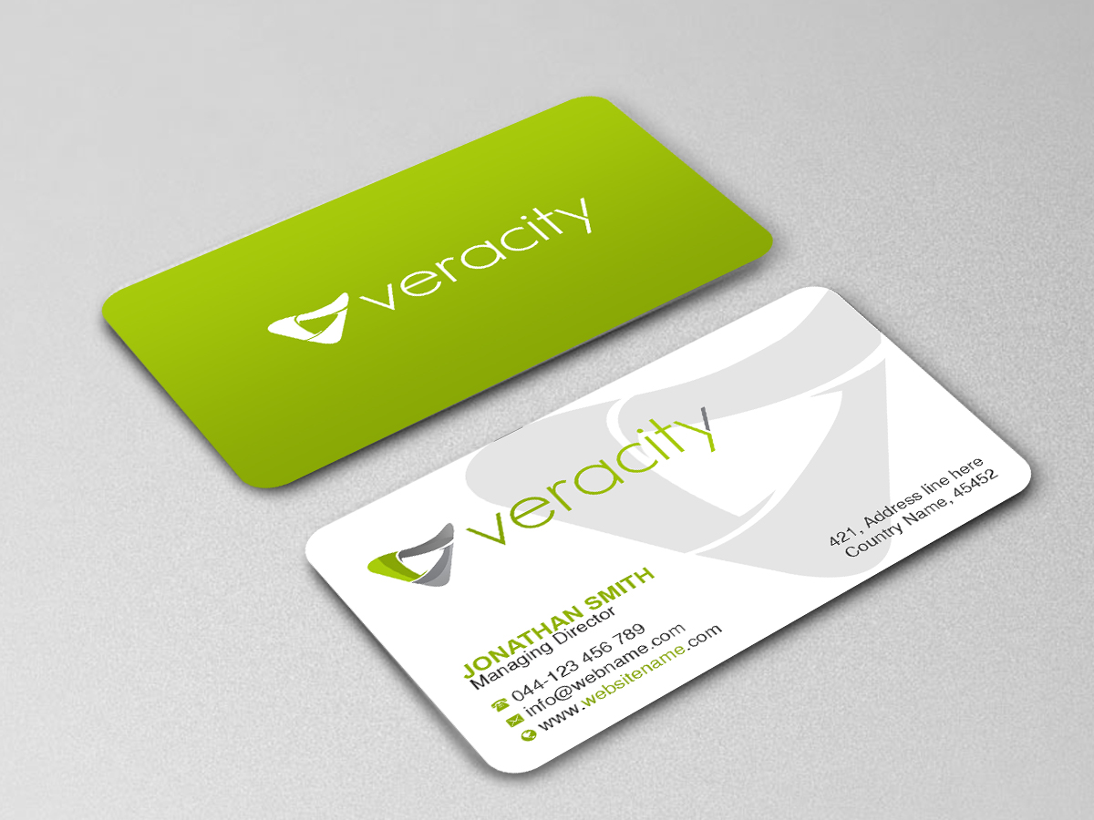 Business Card Design by Creations Box 2015 for veracity | Design #23421945