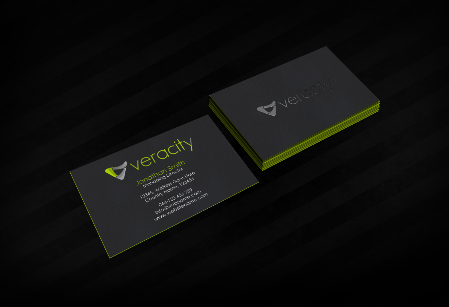 Business Card Design by Creations Box 2015 for veracity | Design #23421951