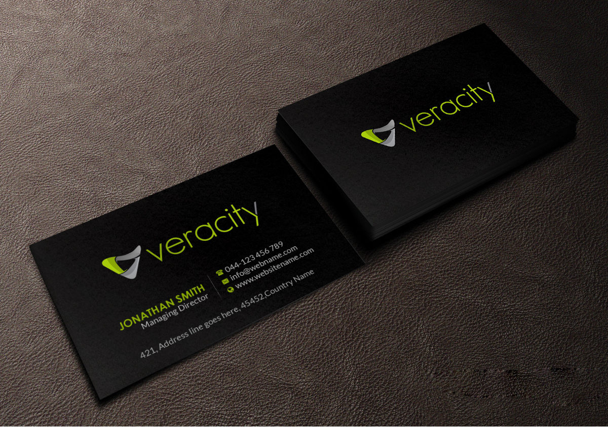 Business Card Design by Creations Box 2015 for veracity | Design #23421953