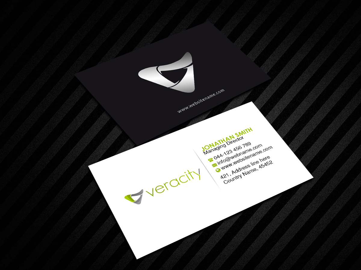Business Card Design by Creations Box 2015 for veracity | Design #23421955