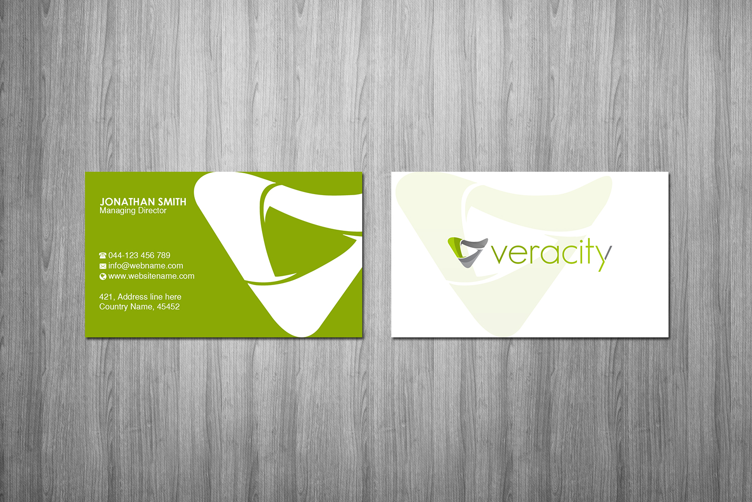 Business Card Design by Creations Box 2015 for veracity | Design #23421964