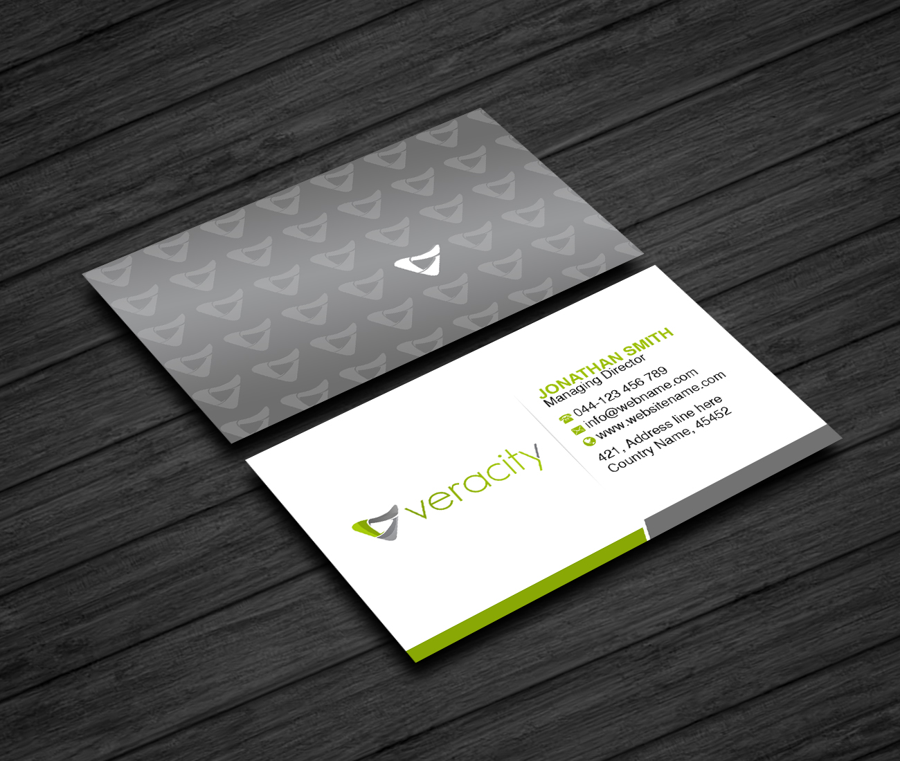 Business Card Design by Creations Box 2015 for veracity | Design #23421975