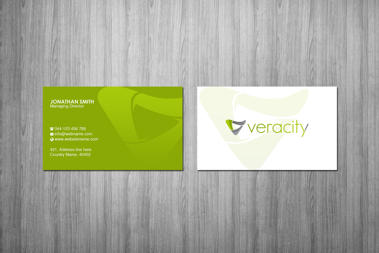 Business Card Design by Creations Box 2015 for veracity | Design #23421990