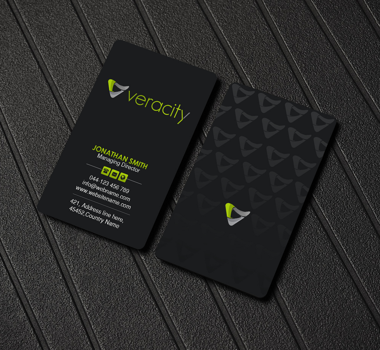 Business Card Design by Creations Box 2015 for veracity | Design #23421991