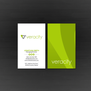 Design de Carte de Visite par Creations Box 2015 pour veracity | Design : #23422827