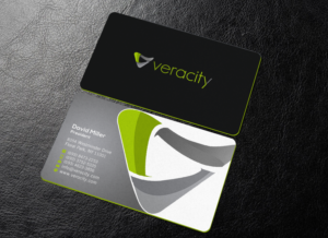 Business Card Design by Brand aid for veracity | Design: #23422402