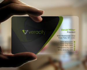Business Card Design by Brand aid for veracity | Design: #23422404