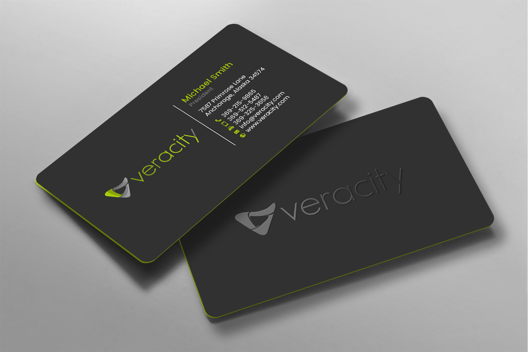 Business Card Design by chandrayaan.creative for veracity | Design #23420384