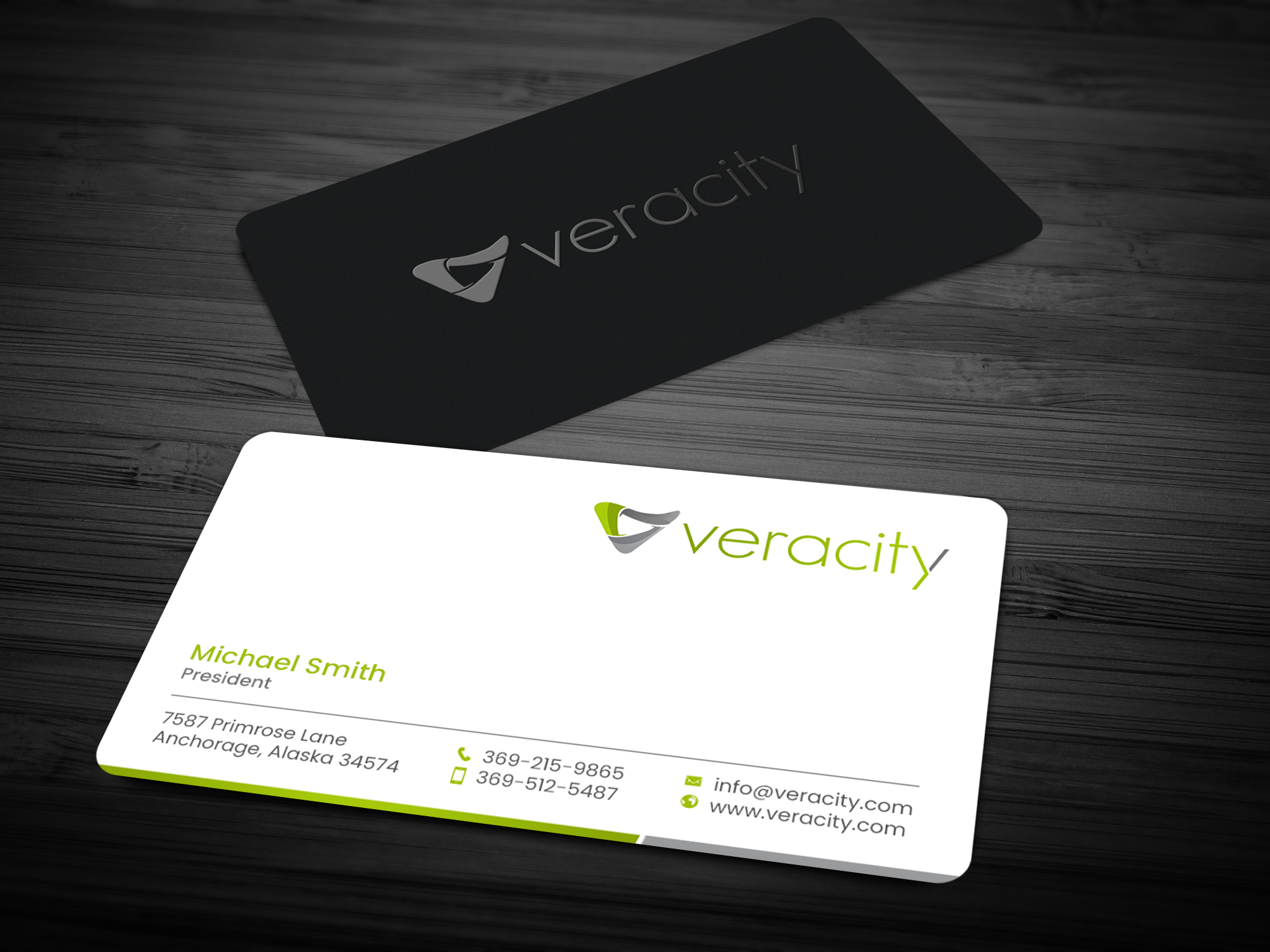 Business Card Design by chandrayaan.creative for veracity | Design #23420388