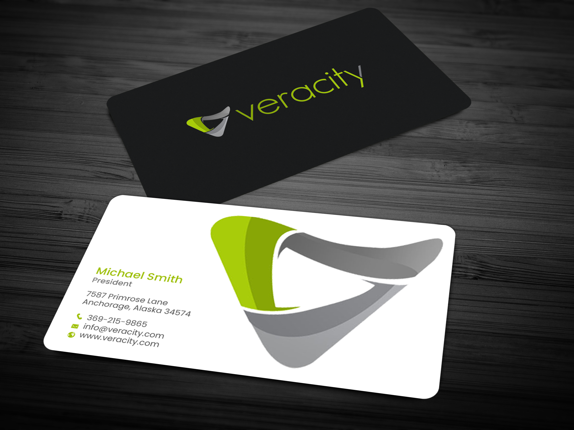 Business Card Design by chandrayaan.creative for veracity | Design #23422354