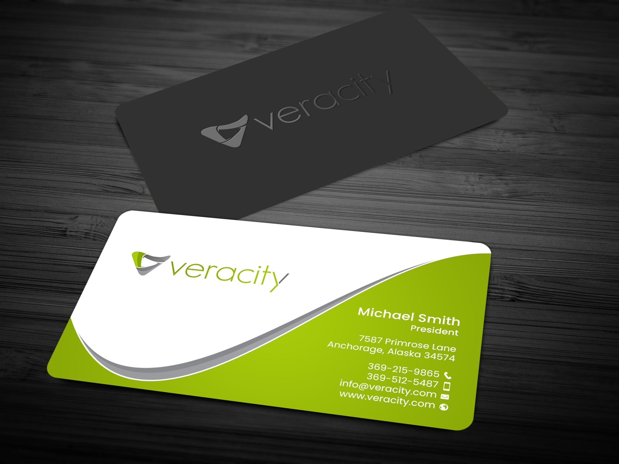 Business Card Design by chandrayaan.creative for veracity | Design #23422363