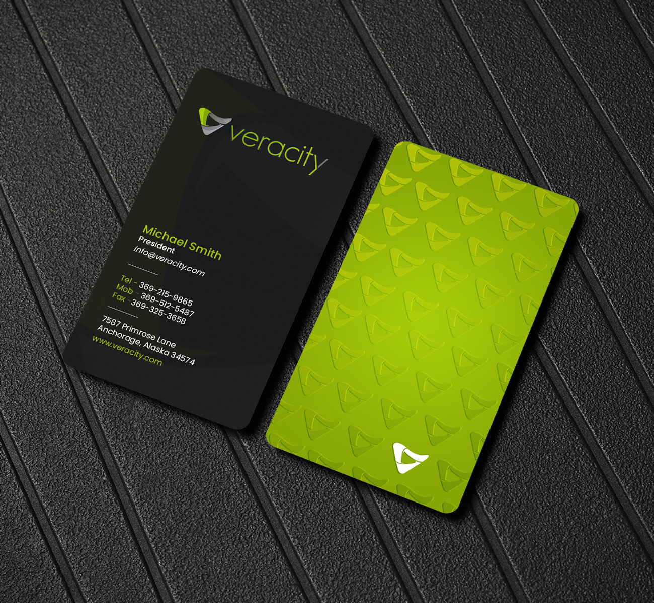 Business Card Design by chandrayaan.creative for veracity | Design #23422380