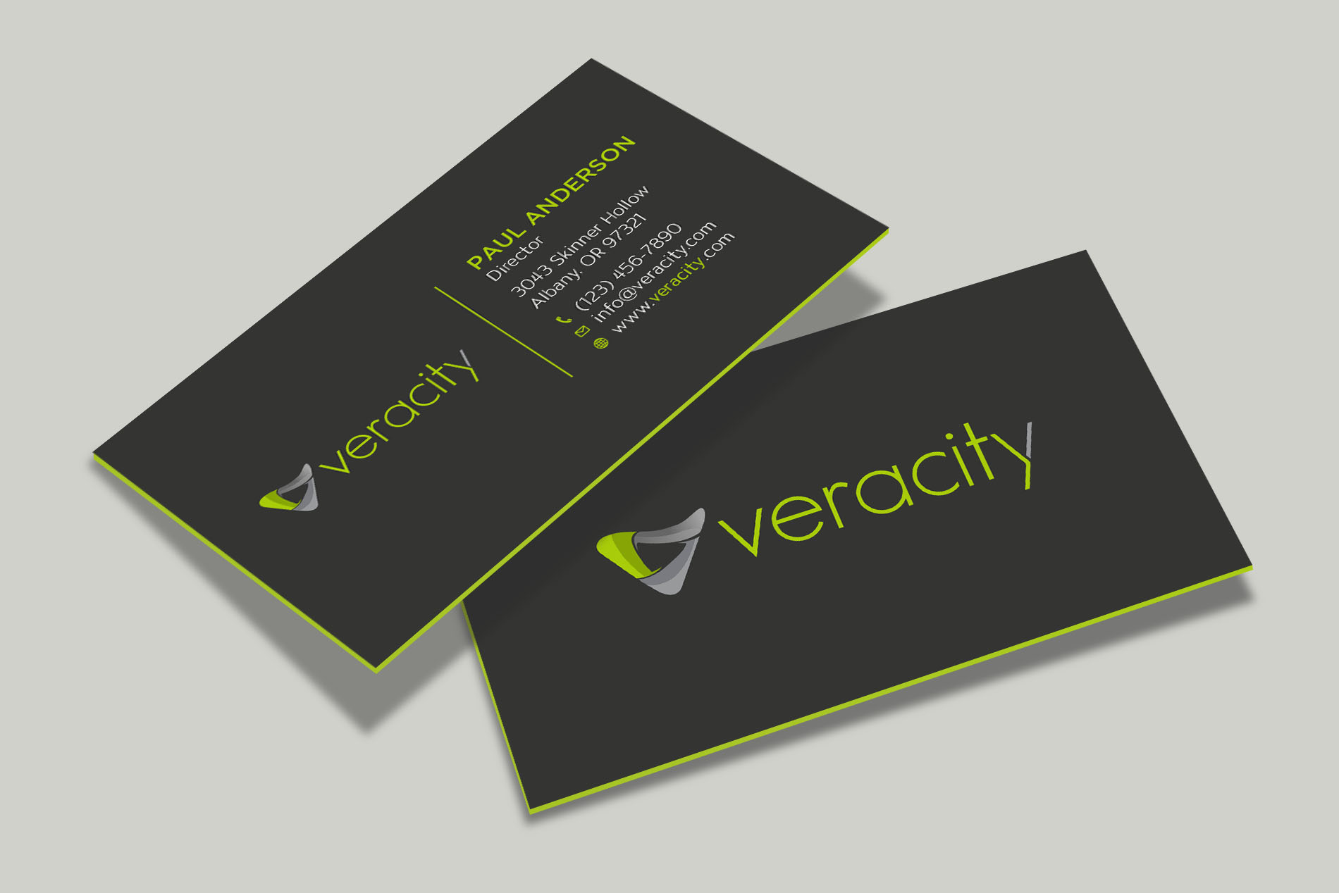 Business Card Design by Tripti Ranjan Gain for veracity | Design #23422528