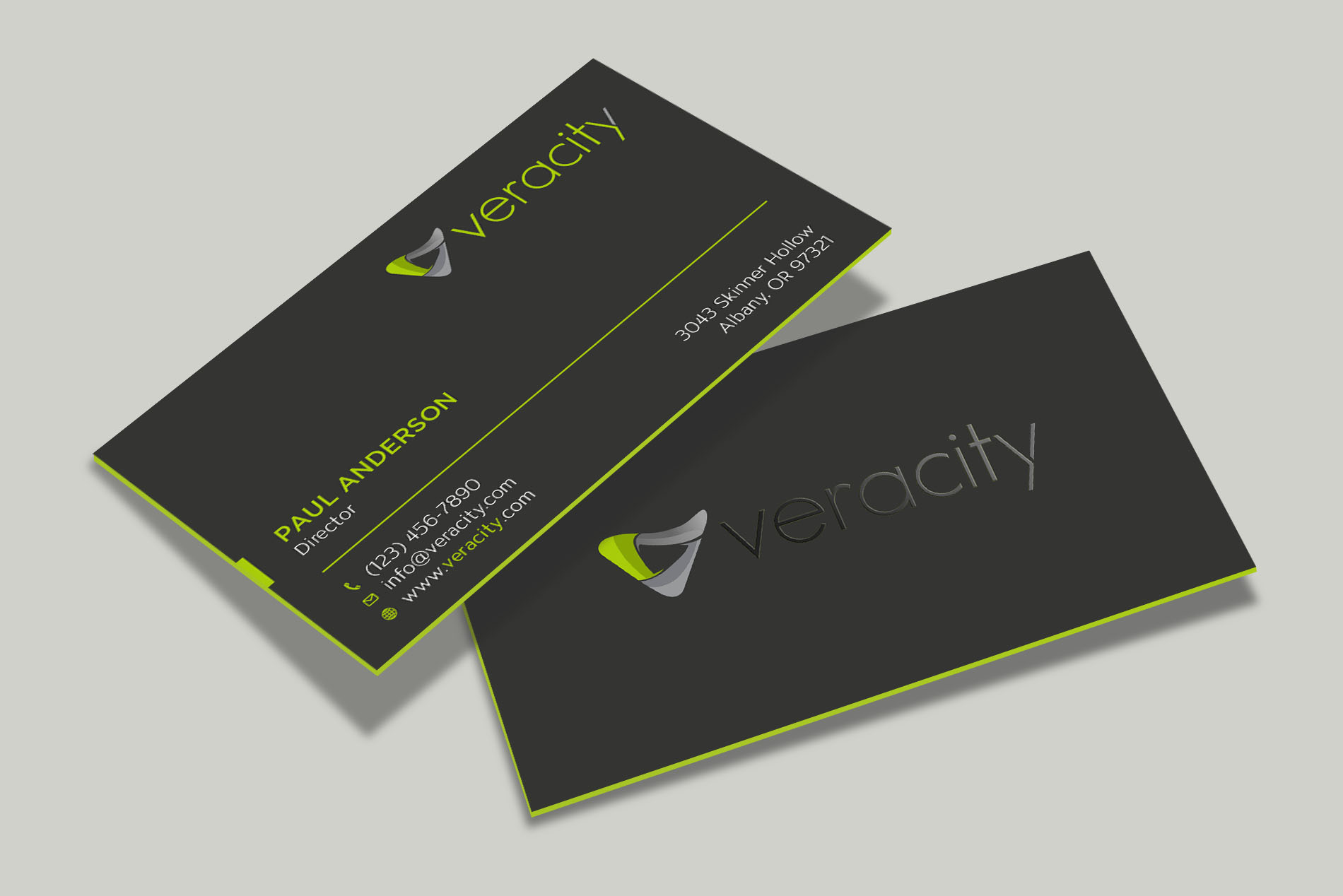 Business Card Design by Tripti Ranjan Gain for veracity | Design #23422529