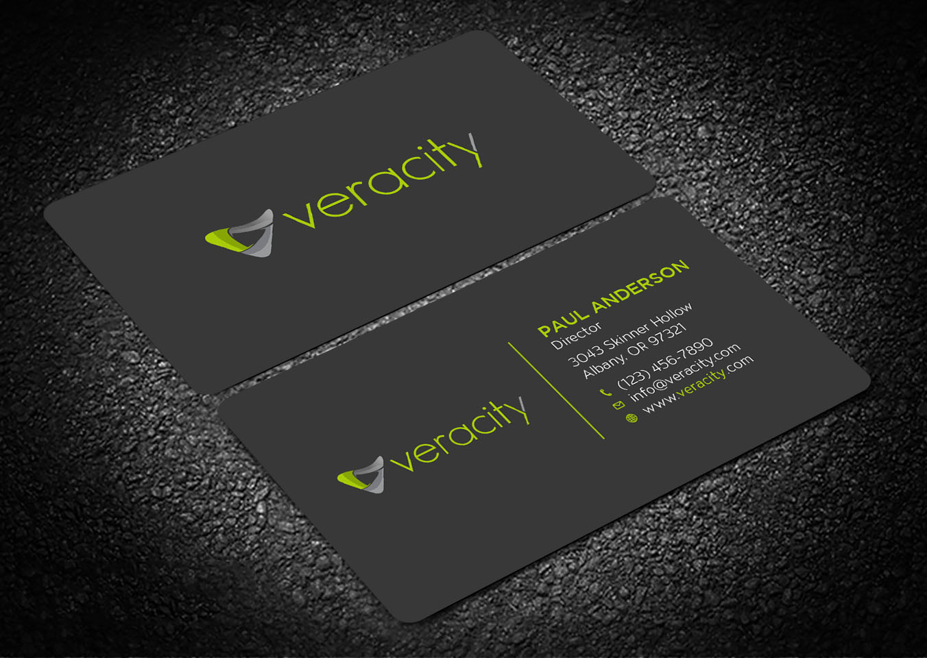 Business Card Design by Tripti Ranjan Gain for veracity | Design #23422530