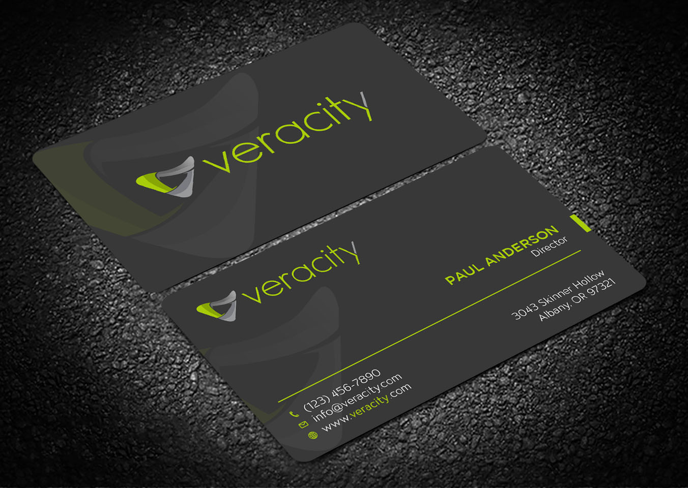 Business Card Design by Tripti Ranjan Gain for veracity | Design #23422531