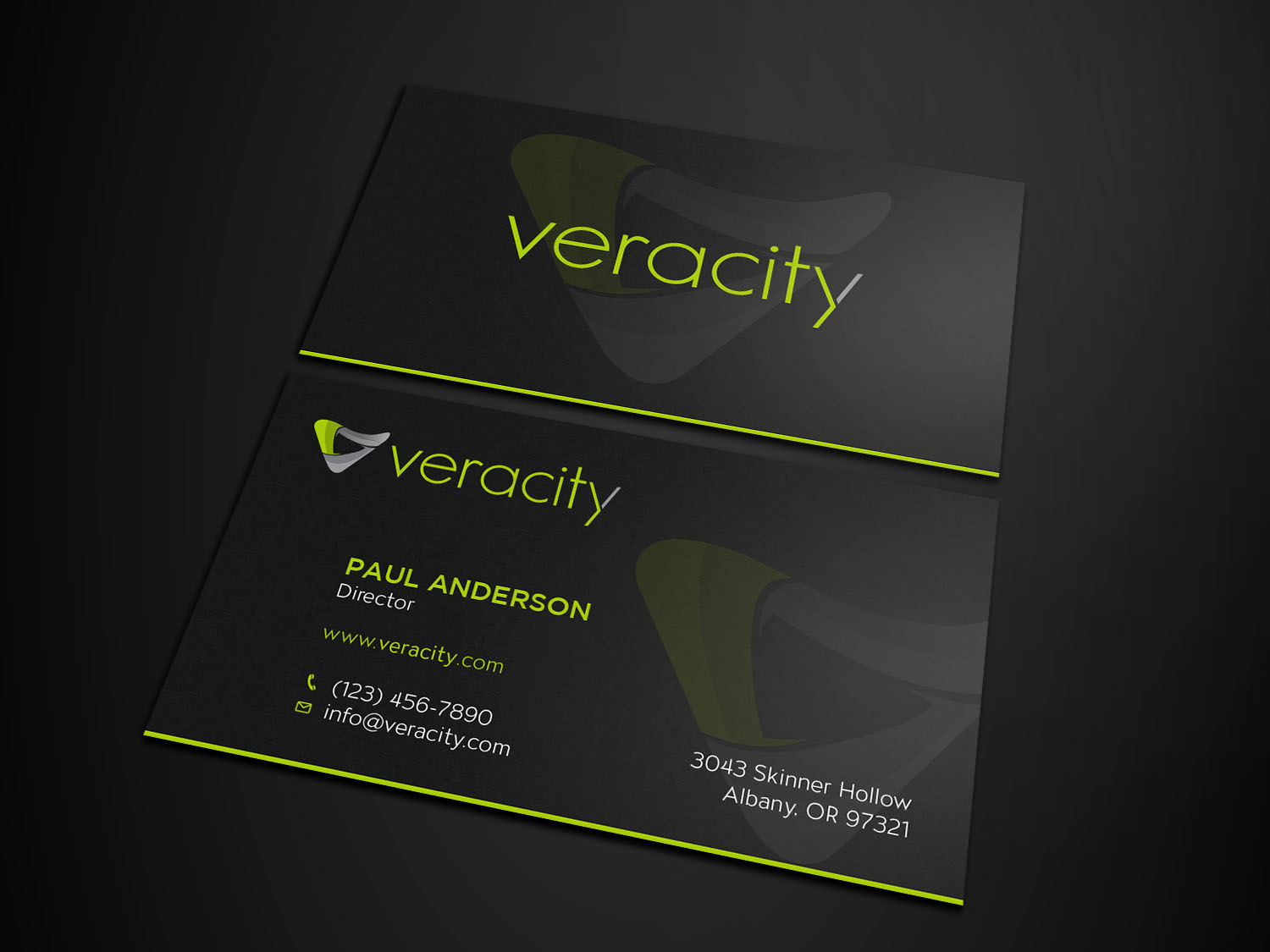 Business Card Design by Tripti Ranjan Gain for veracity | Design #23422547