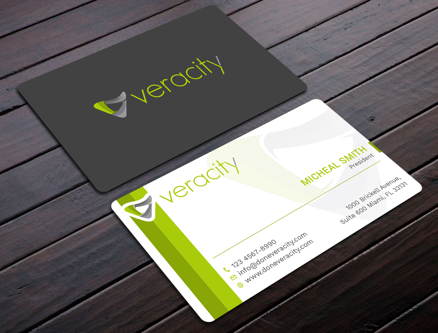 Business Card Design by Tripti Ranjan Gain for veracity | Design #23422572
