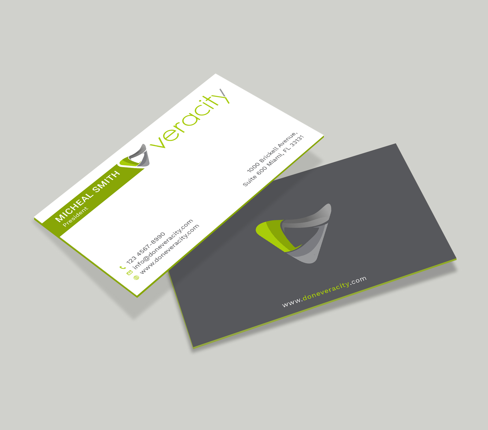 Business Card Design by Tripti Ranjan Gain for veracity | Design #23422584