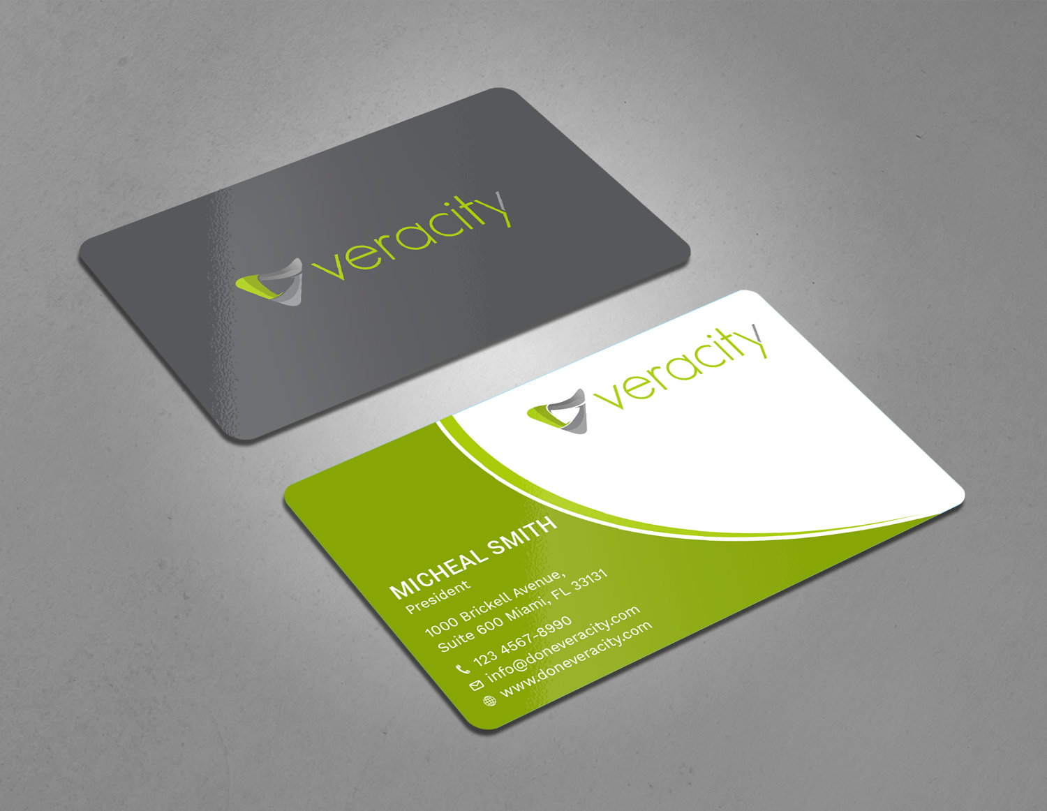 Business Card Design by Tripti Ranjan Gain for veracity | Design #23422593