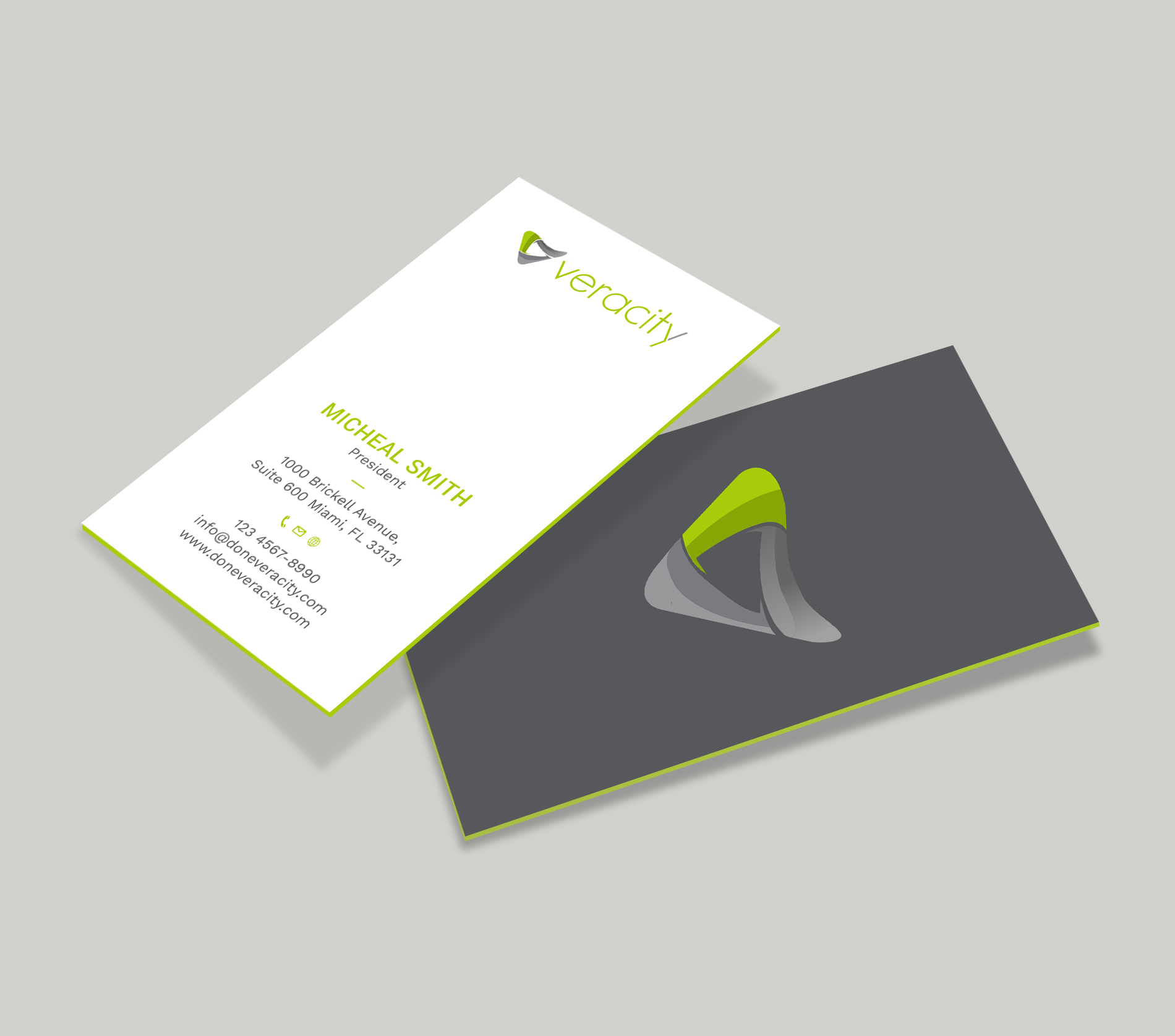 Business Card Design by Tripti Ranjan Gain for veracity | Design #23422721