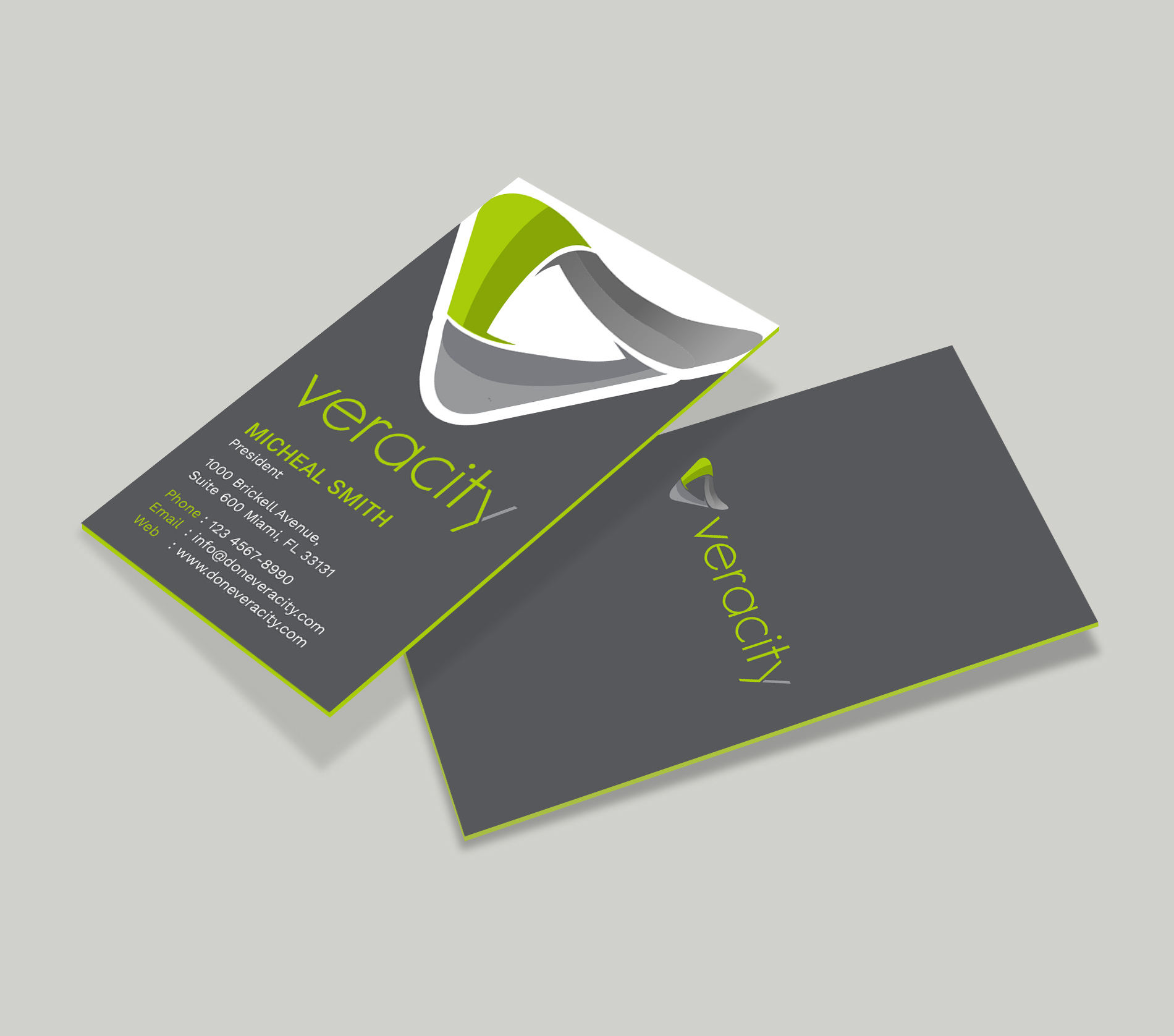 Visitenkarten-Design von Tripti Ranjan Gain für veracity | Design #23422723