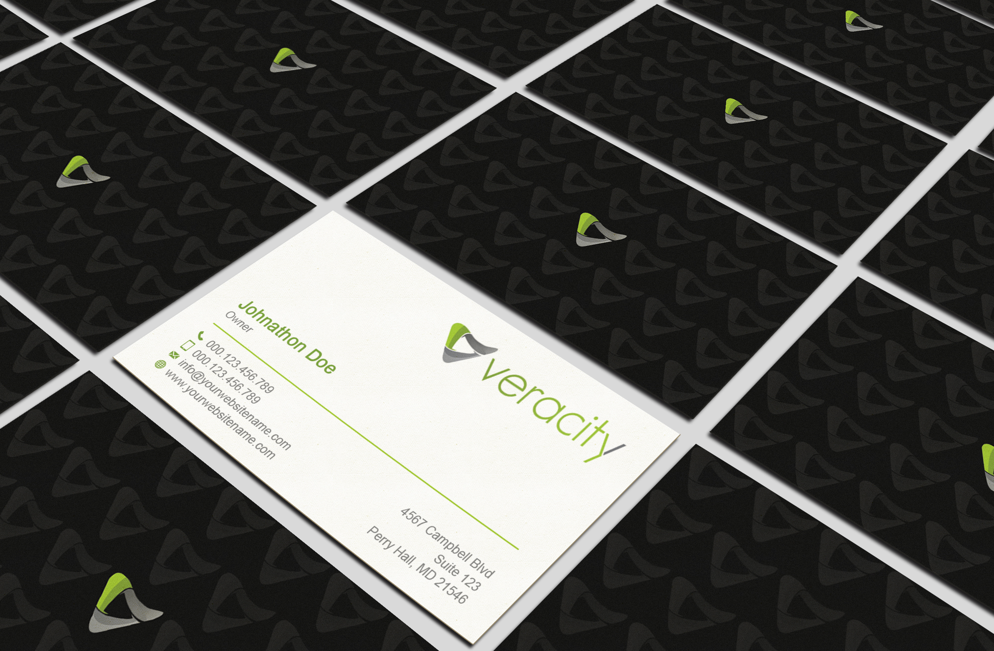 Business Card Design by T.R for veracity | Design #23424378