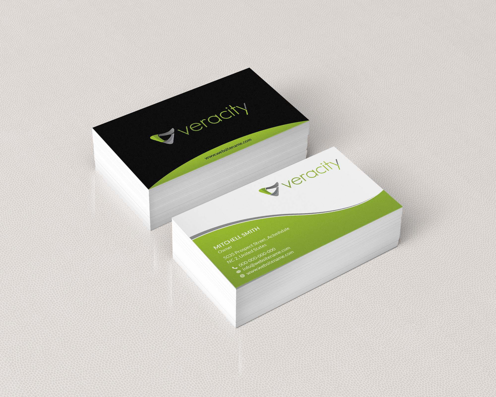 Business Card Design by T.R for veracity | Design #23467995