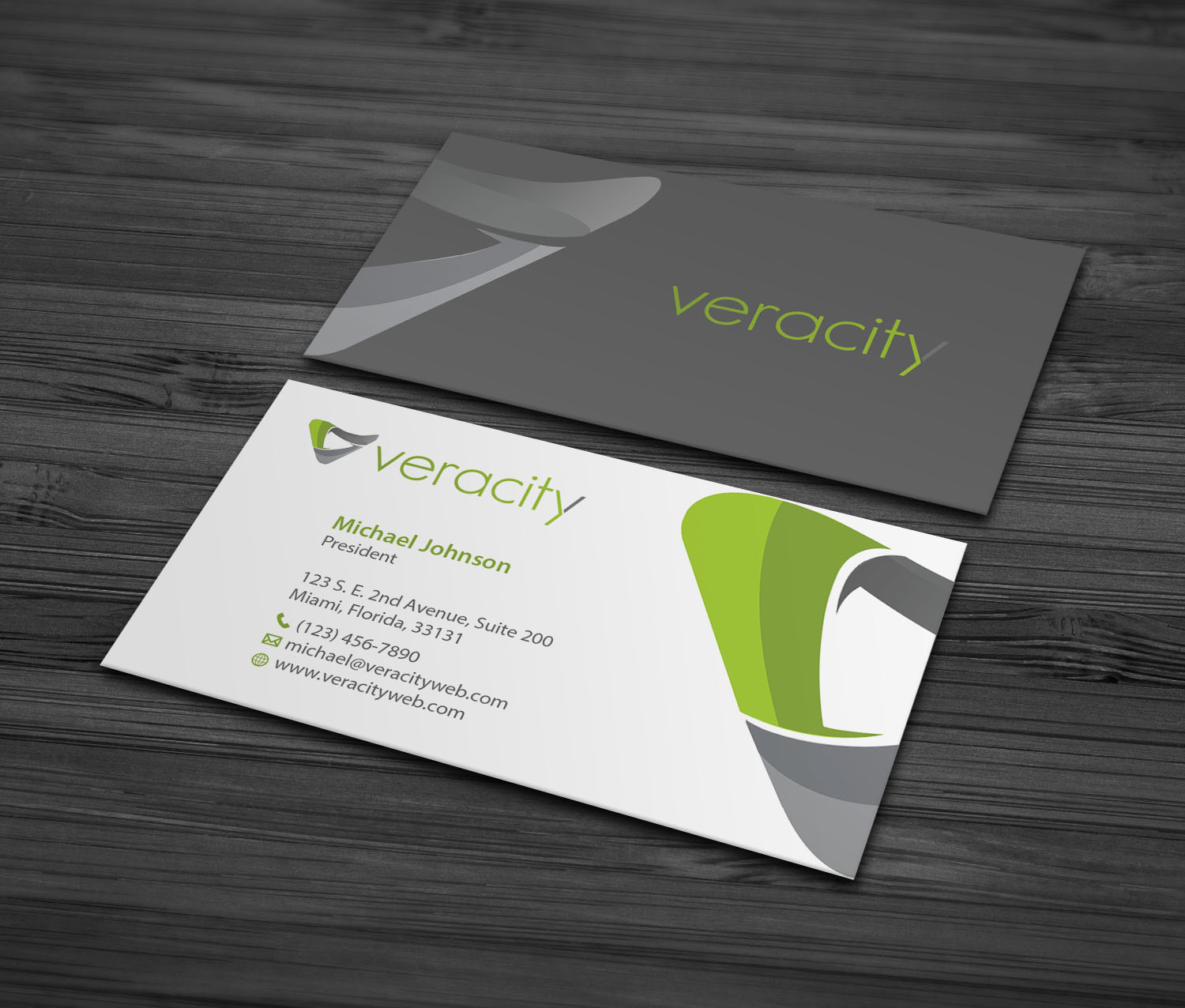 Business Card Design by MDesign for veracity | Design #23434116