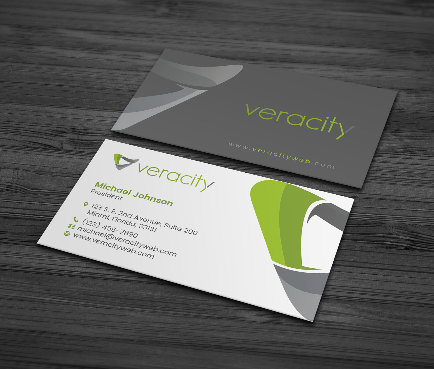 Business Card Design by MDesign for veracity | Design #23445648