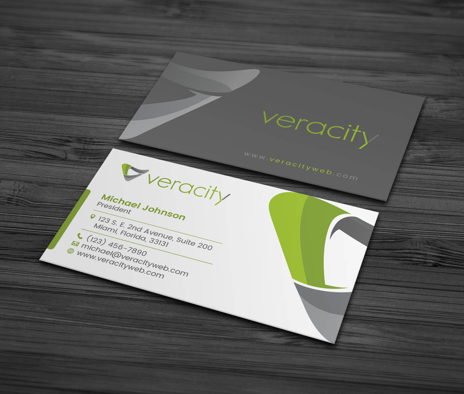 Business Card Design by MDesign for veracity | Design #23499344