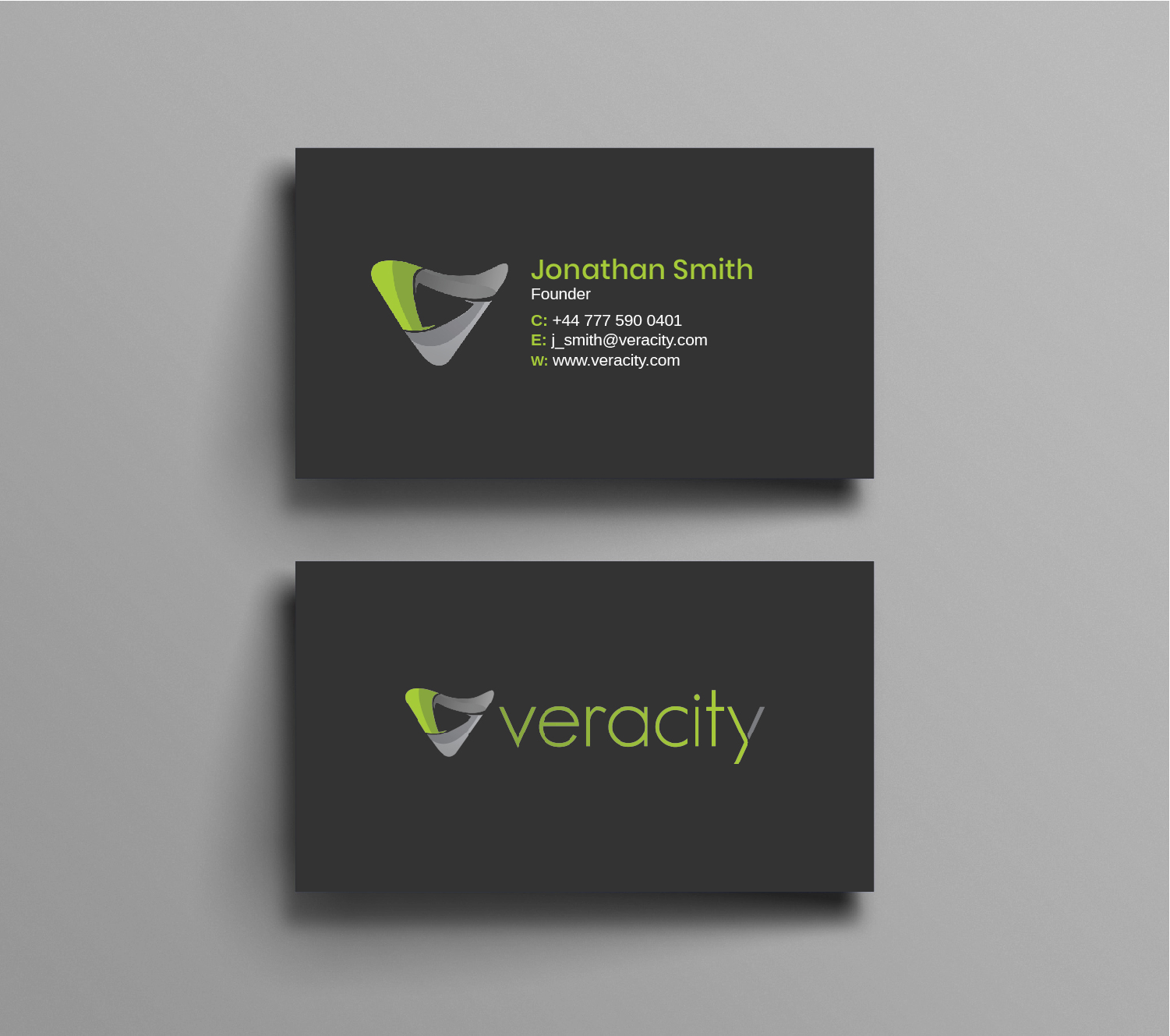 Business Card Design by Bold Pixels for veracity | Design #23424731