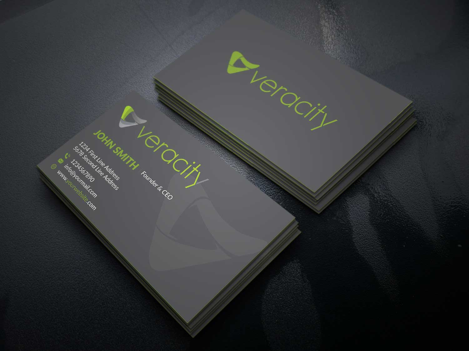 Diseño de Tarjeta de Presentación por Musa. A para veracity | Diseño #23424443