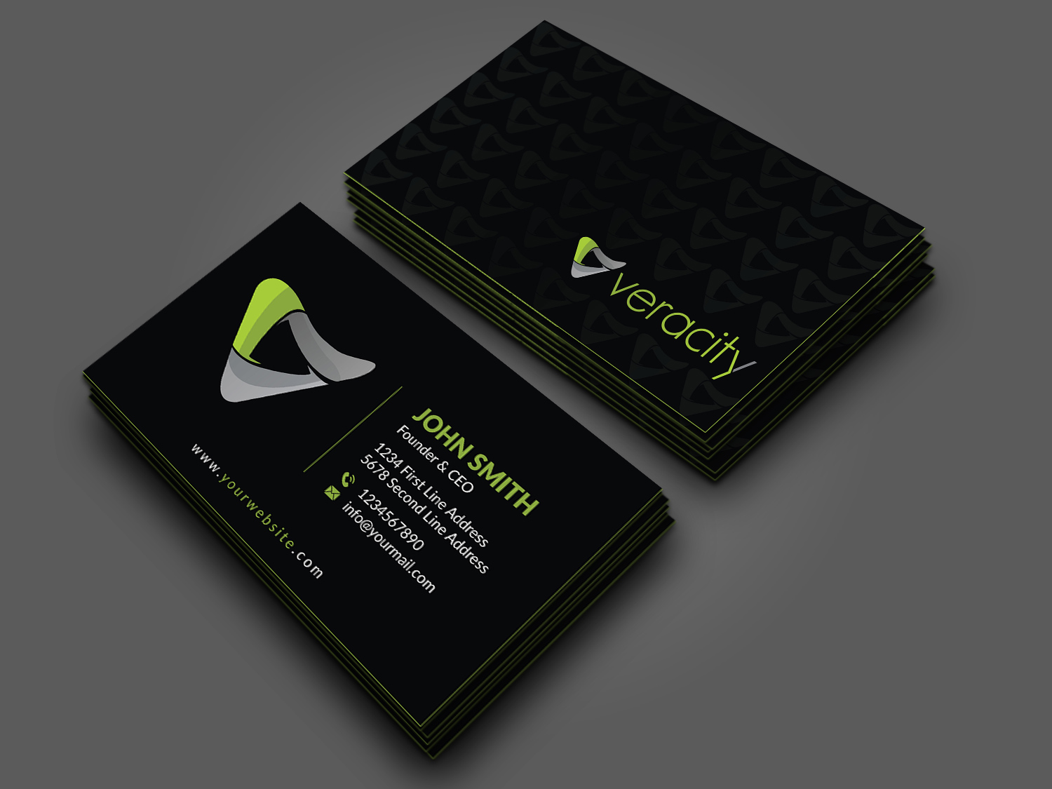 Business Card Design by Musa. A for veracity | Design #23424444